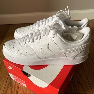 NEW Men’s 12 Nike Court Vision Low Triple White Shoes
